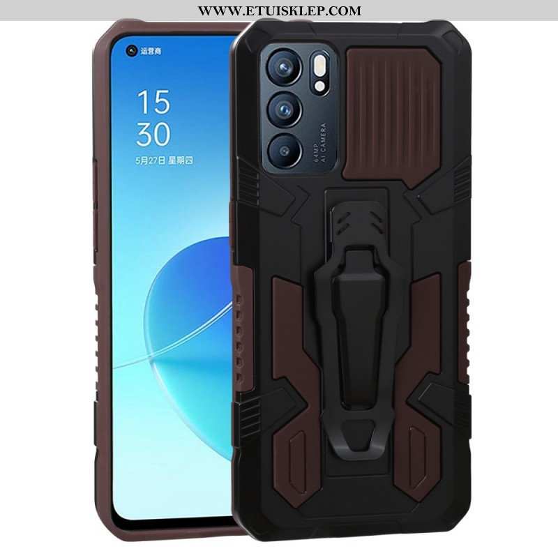 Futerały do Oppo Reno 6 5G Robot Z Zaczepem Na Pasek
